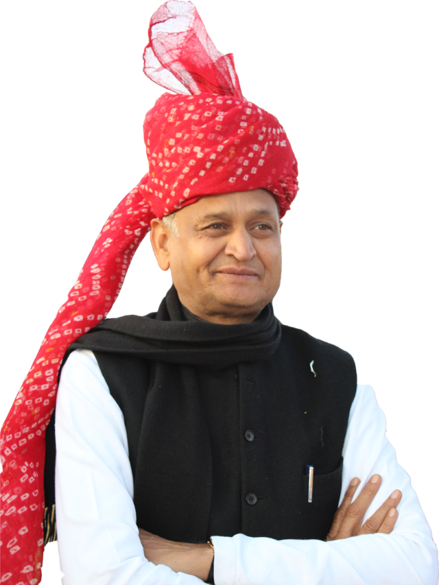 Ashok Gehlot PNG Image - HD - Rajasthan CM - Jannayak (4)