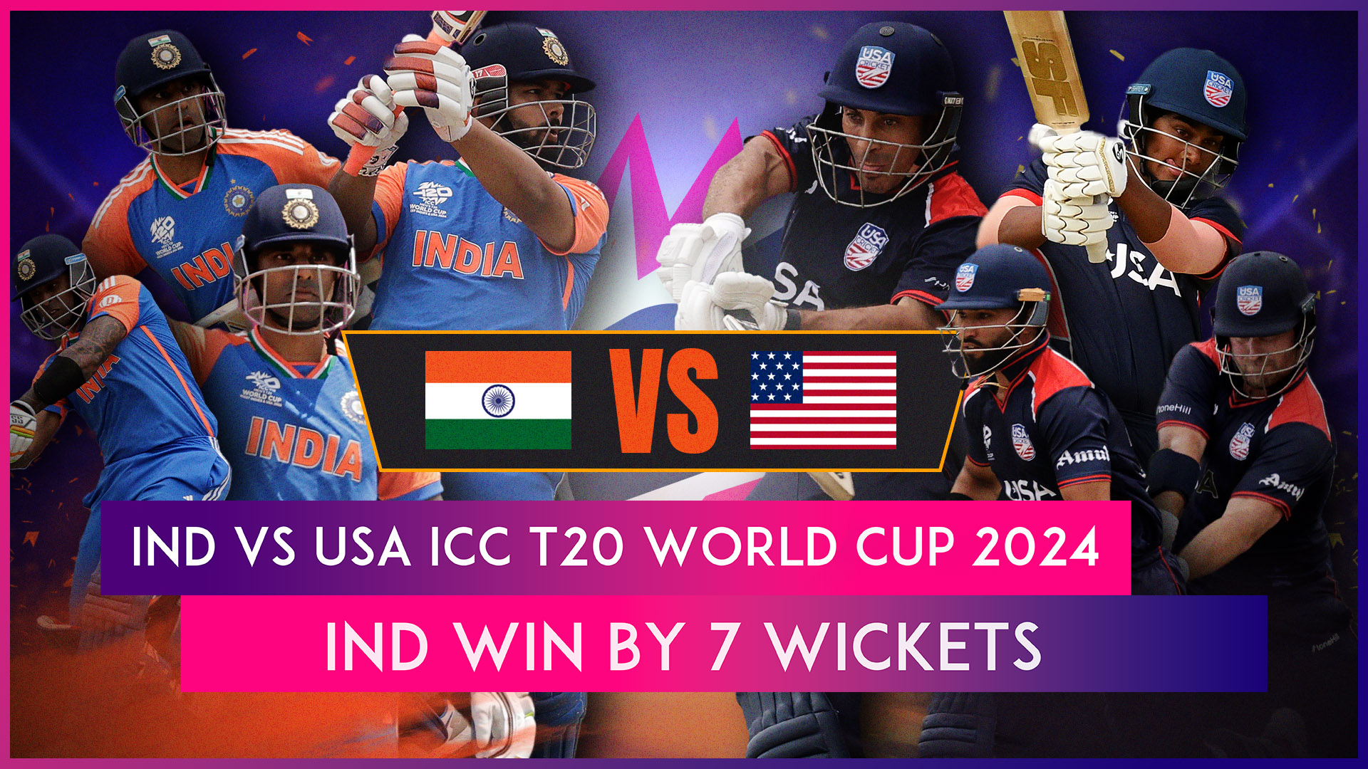 T20 World Cup भारतीय टीम की अमेरिका पर जीत, सूर्यकुमार का अर्धशतक